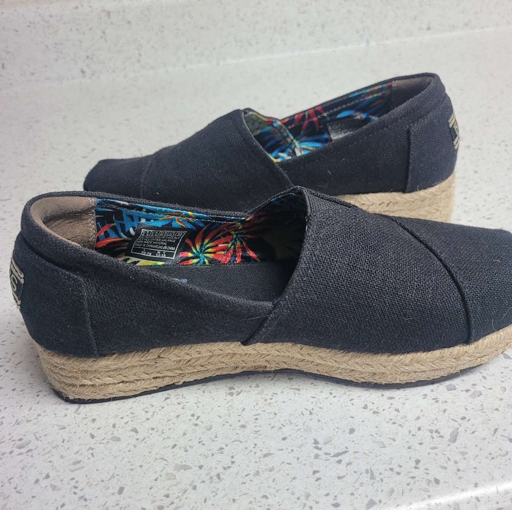 Black Bobs Wedges